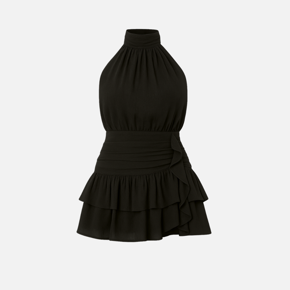 Vestido Negro de Amapola