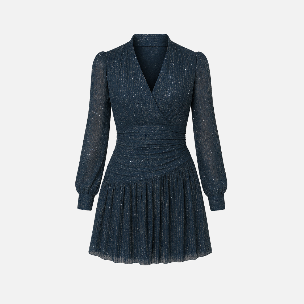 Vestido Brillante Crepúsculo de Medianoche