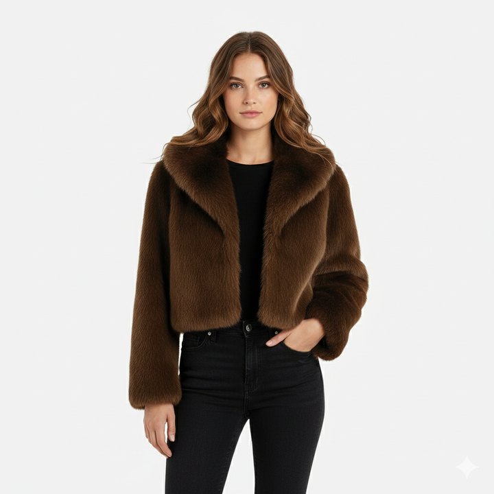 Abrigo de Piel Sintética Cocoa Cloud